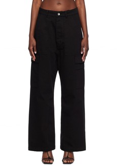 Rick Owens DRKSHDW Black Cargo Trousers