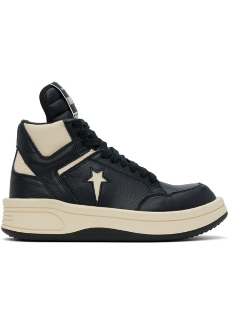 Rick Owens DRKSHDW Black Converse Edition TURBOWPN Mid Sneakers