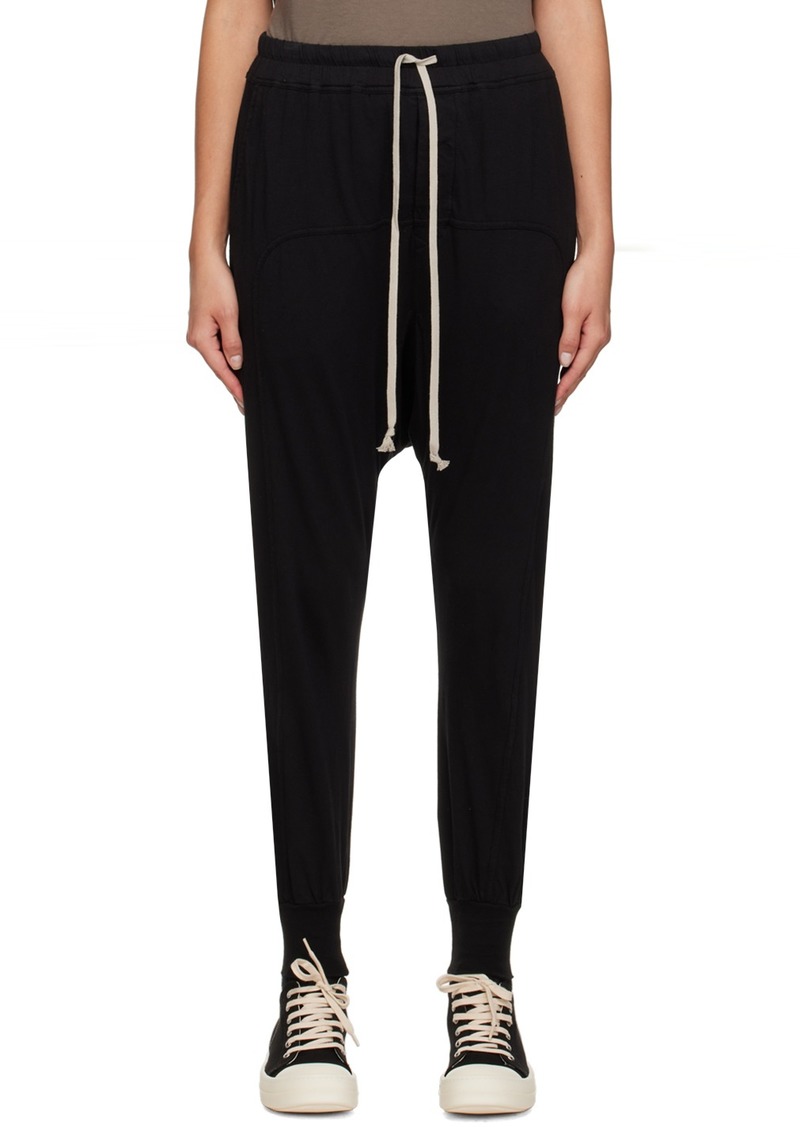 Rick Owens DRKSHDW Black Drawstring Lounge Pants