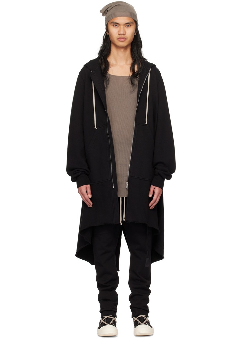 Rick Owens DRKSHDW Black Fishtail Parka Jacket