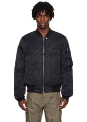 Rick Owens DRKSHDW Black Flight Bomber Jacket