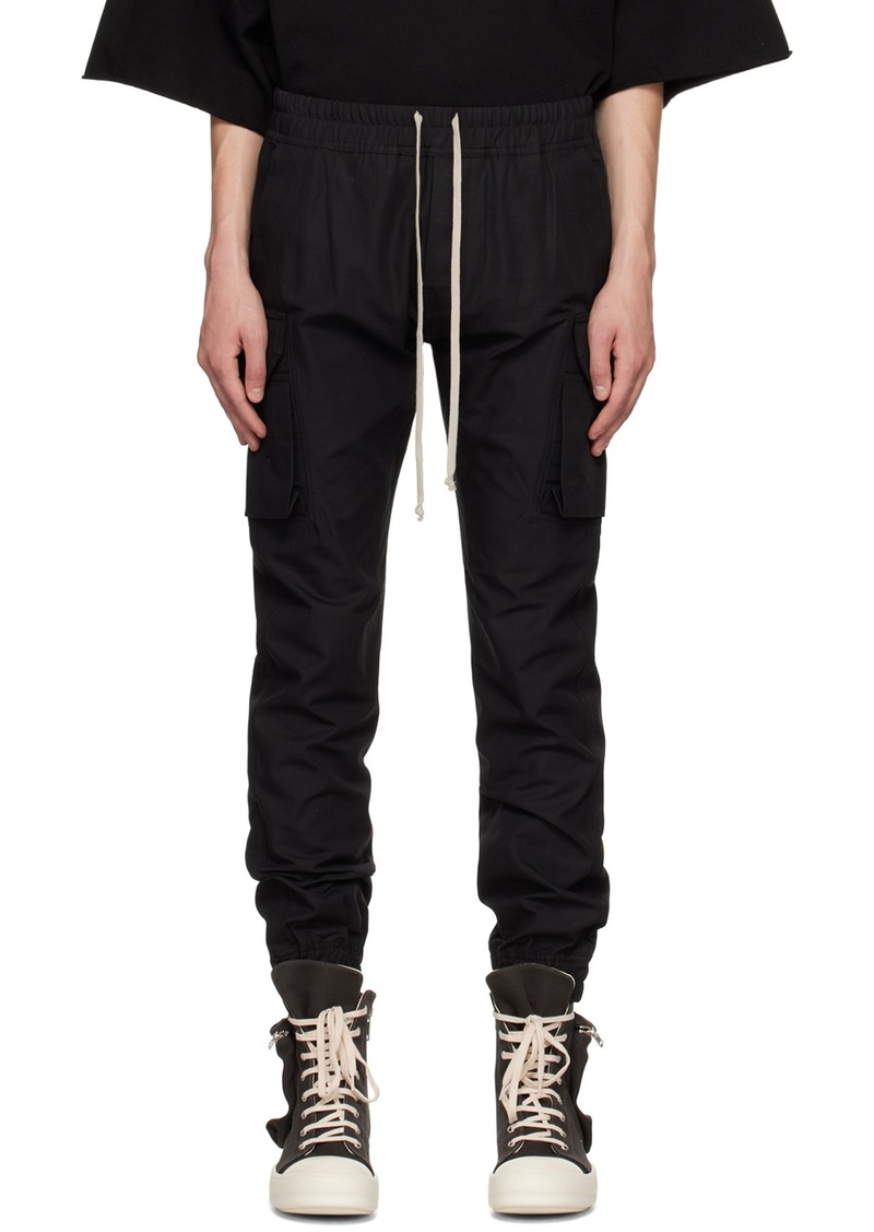 Rick Owens DRKSHDW Black Mastodon Cut Cargo Pants