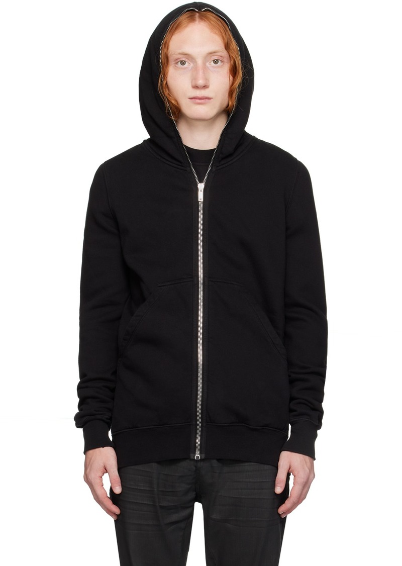 Rick Owens DRKSHDW Black Porterville Cotton Gimp Hoodie