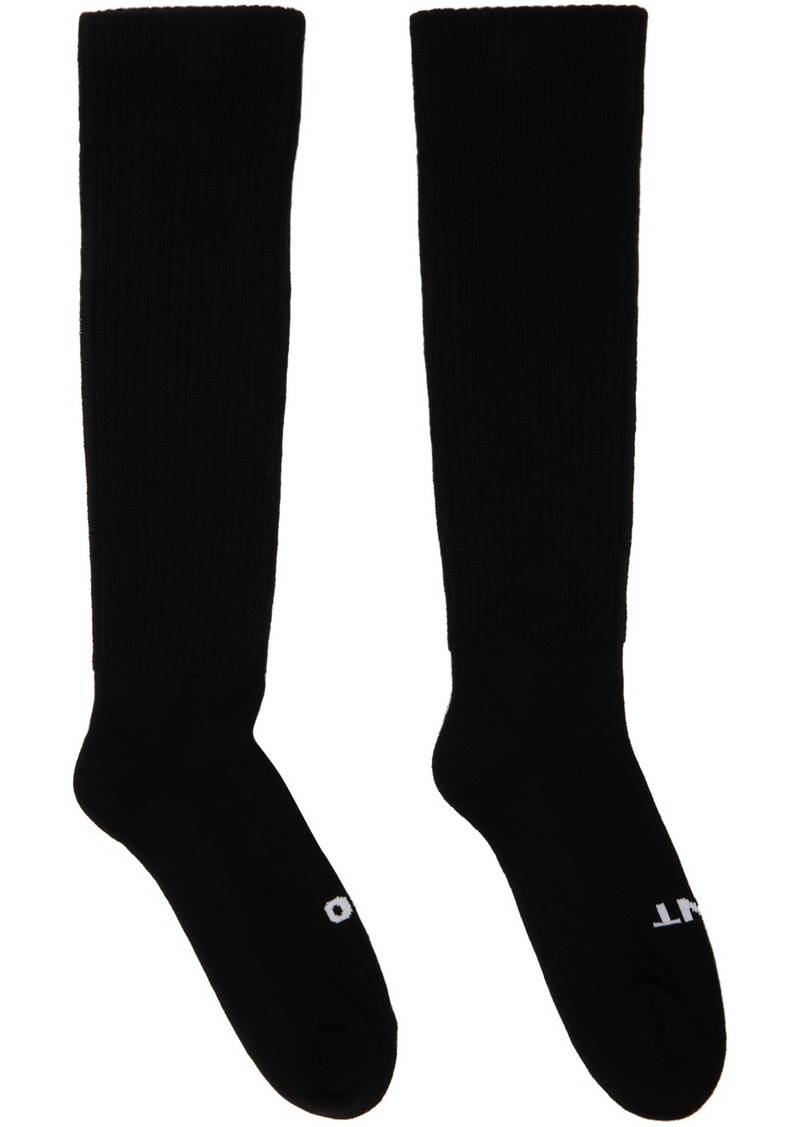 Rick Owens DRKSHDW Black 'So Cunt' Socks