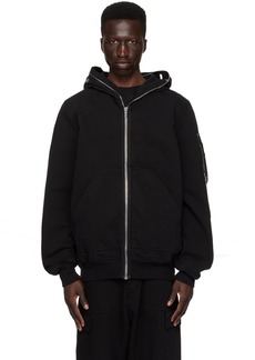 Rick Owens DRKSHDW Black Zip Bomber Jacket