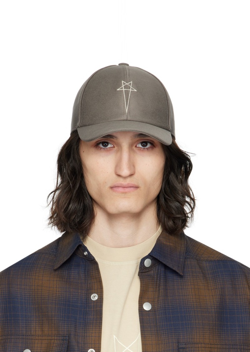 Rick Owens DRKSHDW Gray Baseball Cap