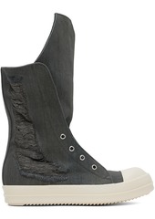 Rick Owens DRKSHDW Gray Boot Sneaks Sneakers