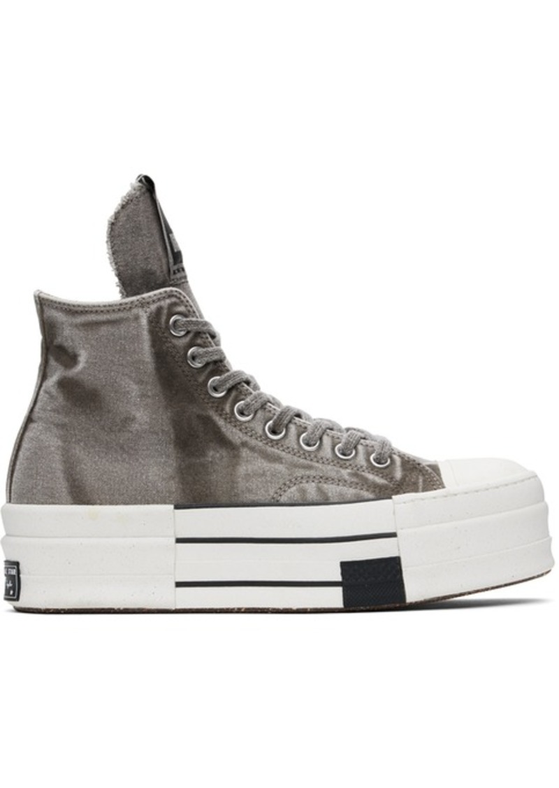 Rick Owens DRKSHDW Gray Converse Edition DBL Drkstar Sneakers