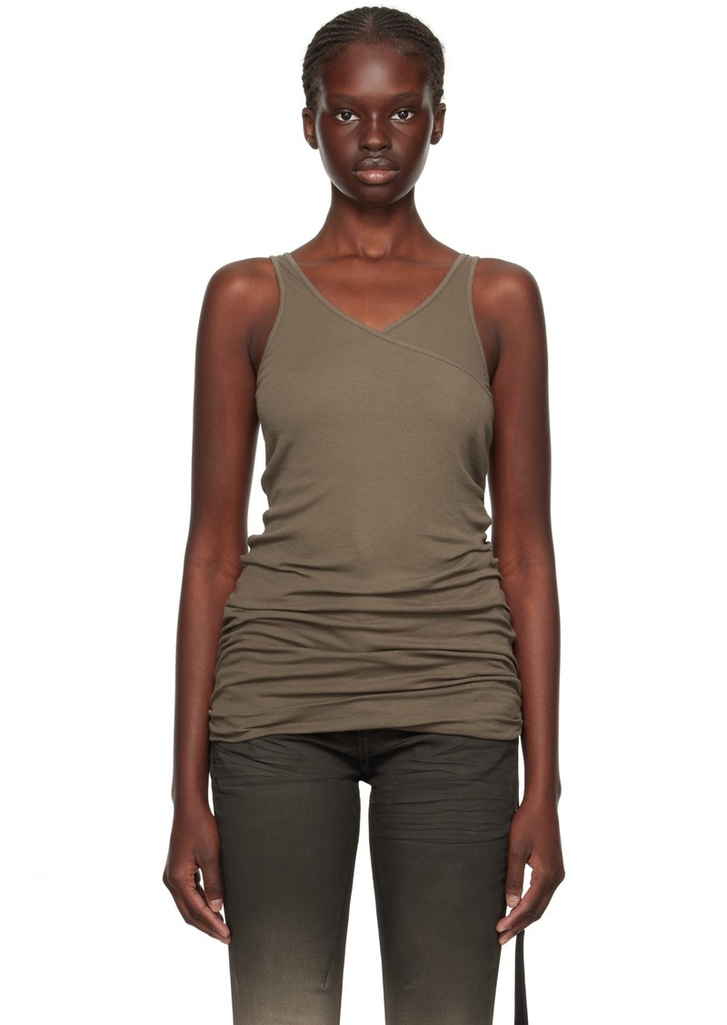 Rick Owens DRKSHDW Gray Double Ziggy Banana Tank Top