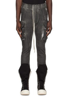 Rick Owens DRKSHDW Gray Mastodon Denim Cargo Pants