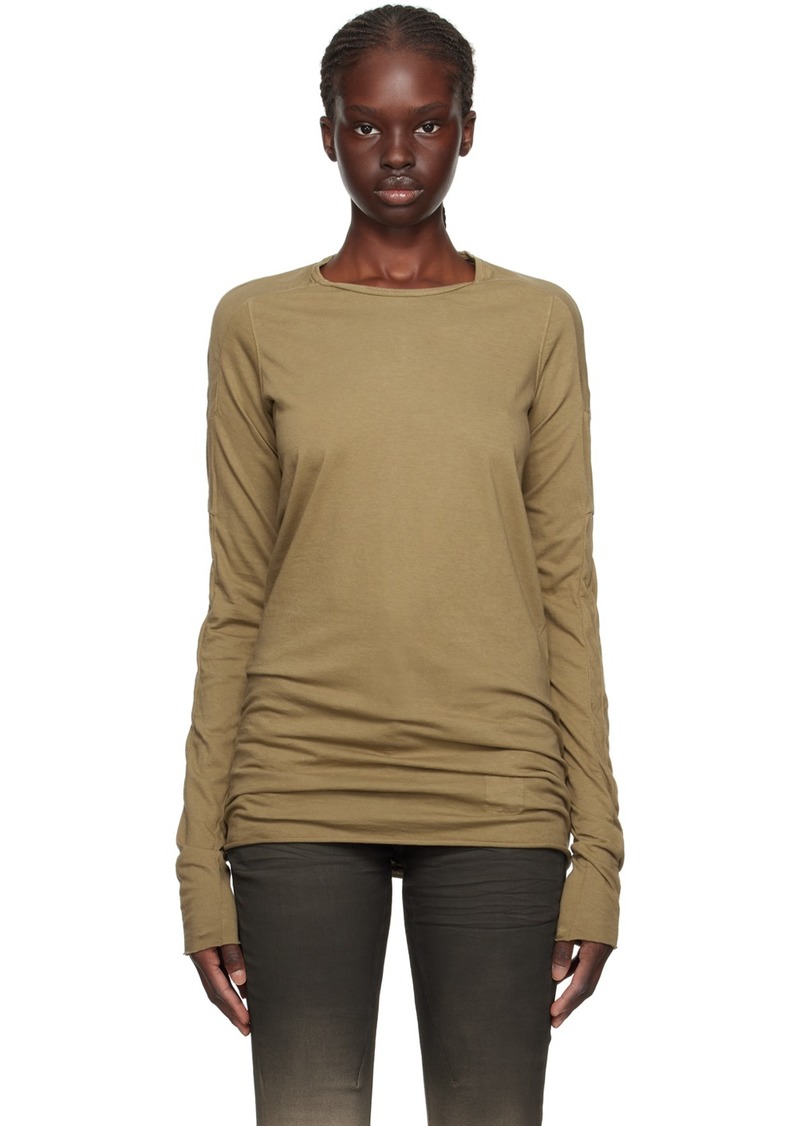 Rick Owens DRKSHDW Green Scarification Long Sleeve T-Shirt