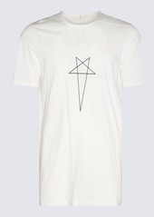 RICK OWENS DRKSHDW MILK COTTON PENTAGRAM T-SHIRT