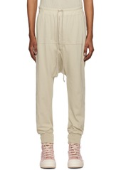 Rick Owens DRKSHDW Off-White Drawstring Lounge Pants