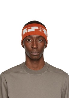 Rick Owens DRKSHDW Orange Logo Headband
