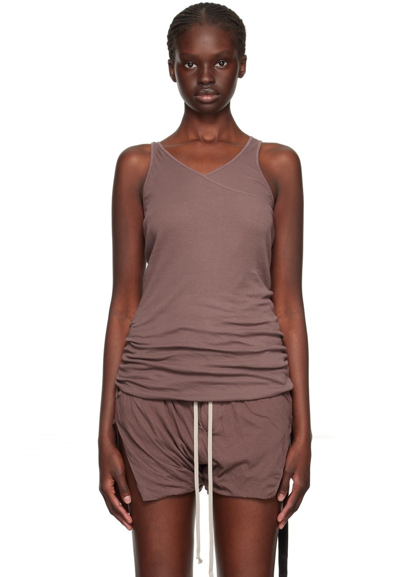 Rick Owens DRKSHDW Purple Double Ziggy Banana Tank Top