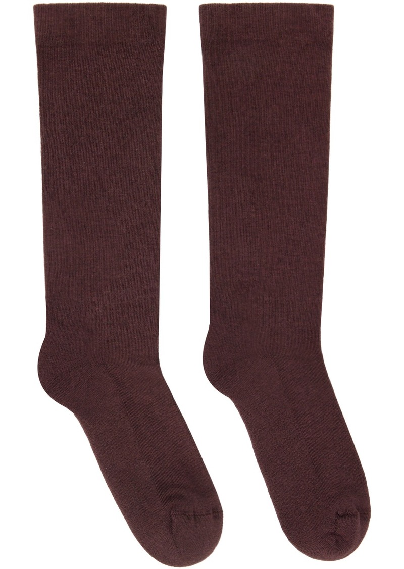 Rick Owens DRKSHDW Purple Luxor Socks