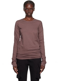 Rick Owens DRKSHDW Purple Scarification Long Sleeve T-Shirt