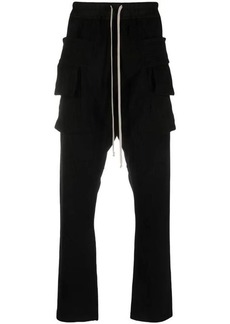 RICK OWENS DRKSHDW TAPERED TROUSERS WITH DRAWSTRING