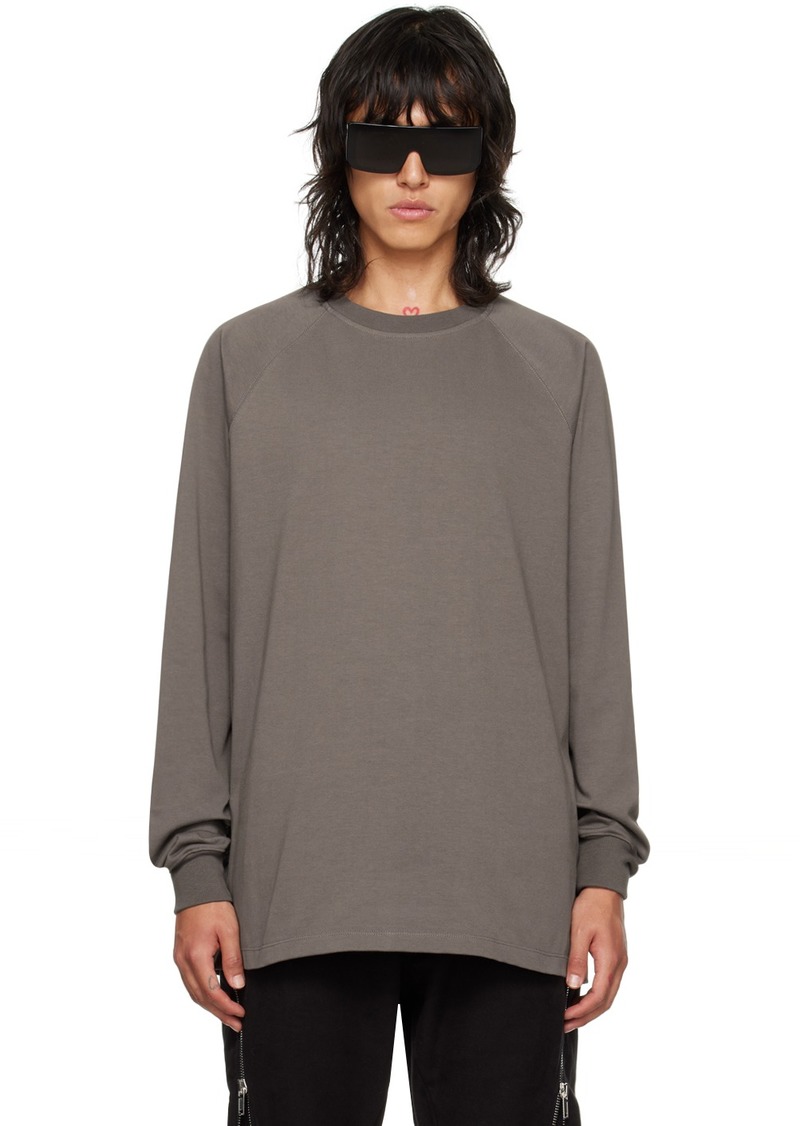 Rick Owens Gray Baseball Sweatshirt