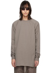 Rick Owens Gray Baseball Sweatshirt