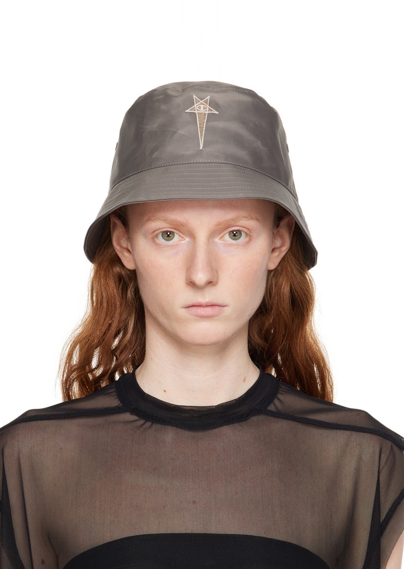 Rick Owens Gray Champion Edition Gilligan Bucket Hat