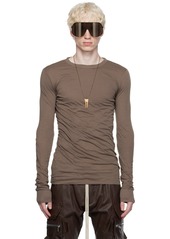 Rick Owens Gray Double Long Sleeve T-Shirt