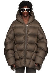 Rick Owens Gray Duvet Jumbo Peter Down Jacket