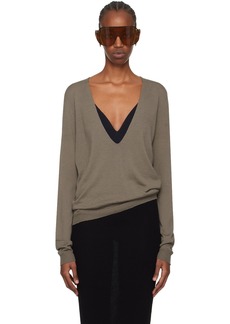 Rick Owens Gray Dylan Sweater
