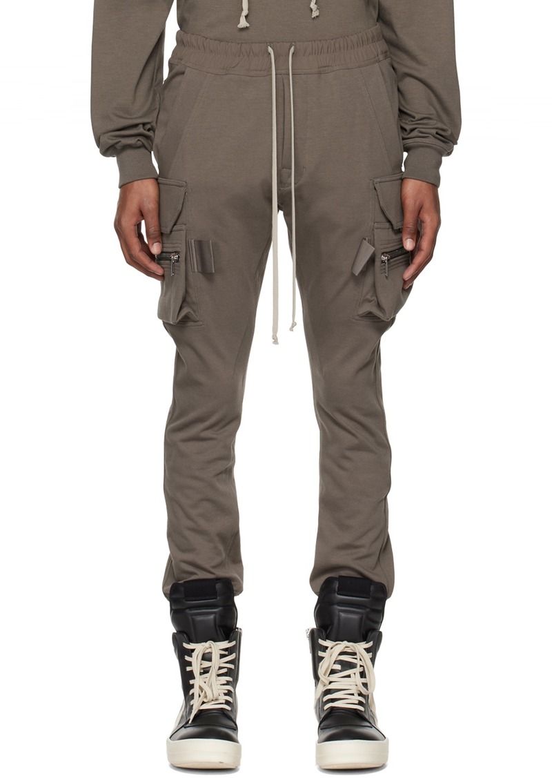 Rick Owens Gray Mastodon Cargo Pants