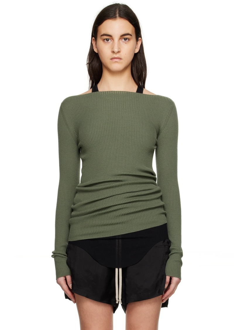 Rick Owens Green Al Sweater