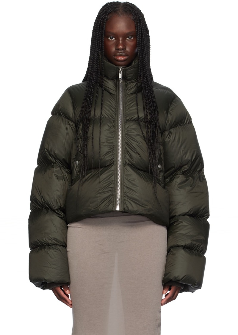 Rick Owens Green Porterville Turtle Down Jacket