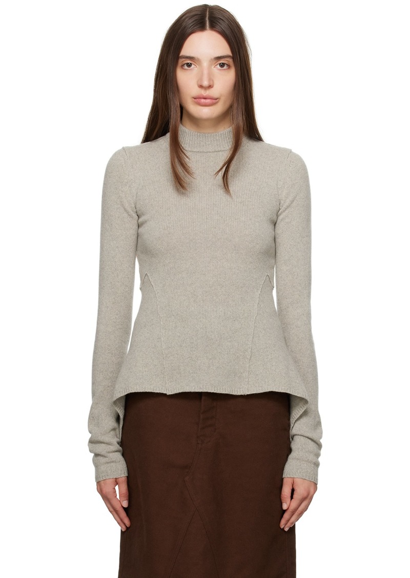 Rick Owens Grey Naska Lupetto Sweater