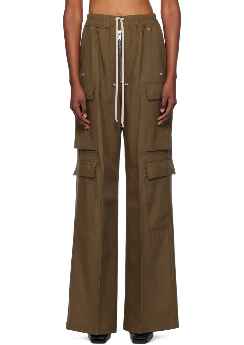 Rick Owens Khaki Porterville Cargobelas Lounge Pants