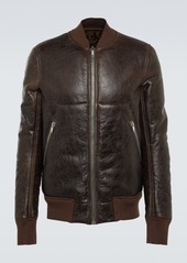 Rick Owens Leather and shearling jacket