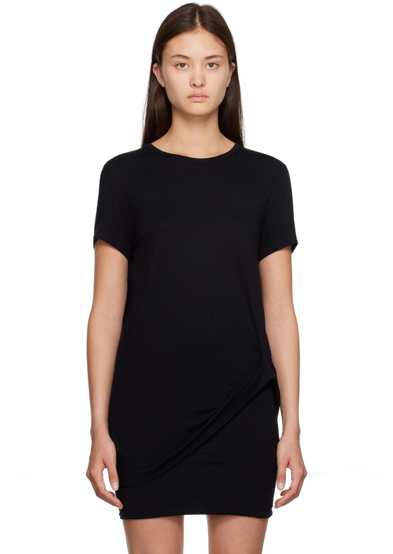 Rick Owens Lilies Black Gathered T-Shirt