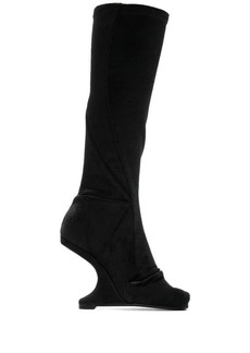 RICK OWENS LILIES Leather heel boots