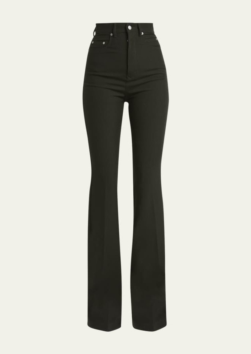 Rick Owens Long Bootcut Wool Denim Jeans