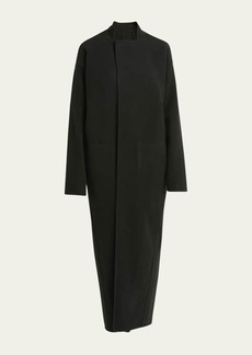 Rick Owens Long-Sleeve Double Cashmere Overcoat