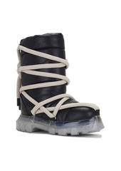 Rick Owens Lunar Tractor Boot In Black & Clear
