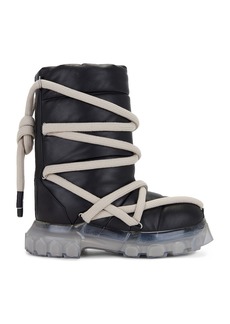 Rick Owens Lunar Tractor Boot In Black & Clear