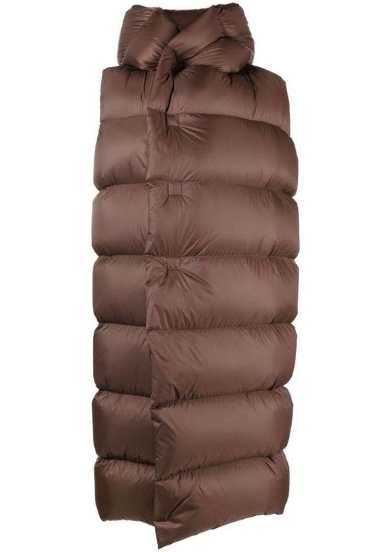 RICK OWENS Luxor quilted hooded gilet