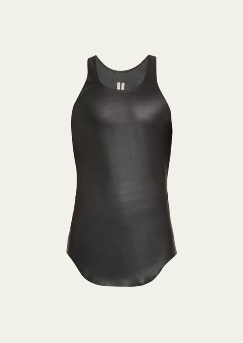 Rick Owens Men's Stretch Leather Tank Top