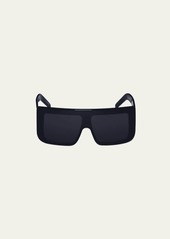 Rick Owens Men's Thick Flat-Top Square Sunglasses