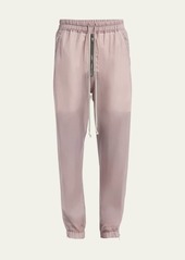 Rick Owens Mid-Rise Relaxed-Leg Sheer Pull-On Jogger Pants