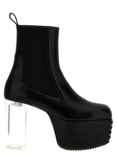 RICK OWENS 'Minimal Grill Platforms' ankle boots