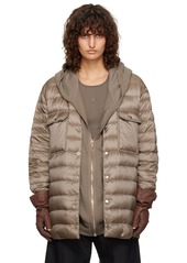 Rick Owens Moncler + Rick Owens Gray Outershirt Jacket