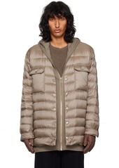 Rick Owens Moncler + Rick Owens Gray Outershirt Jacket