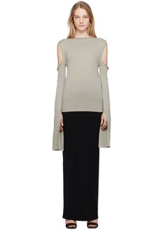 Rick Owens Off-White Cape Sleeve Sweater