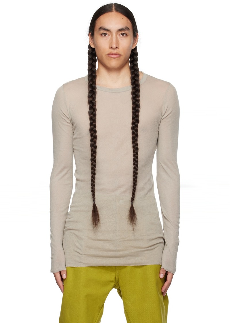 Rick Owens Off-White Crewneck Long Sleeve T-Shirt