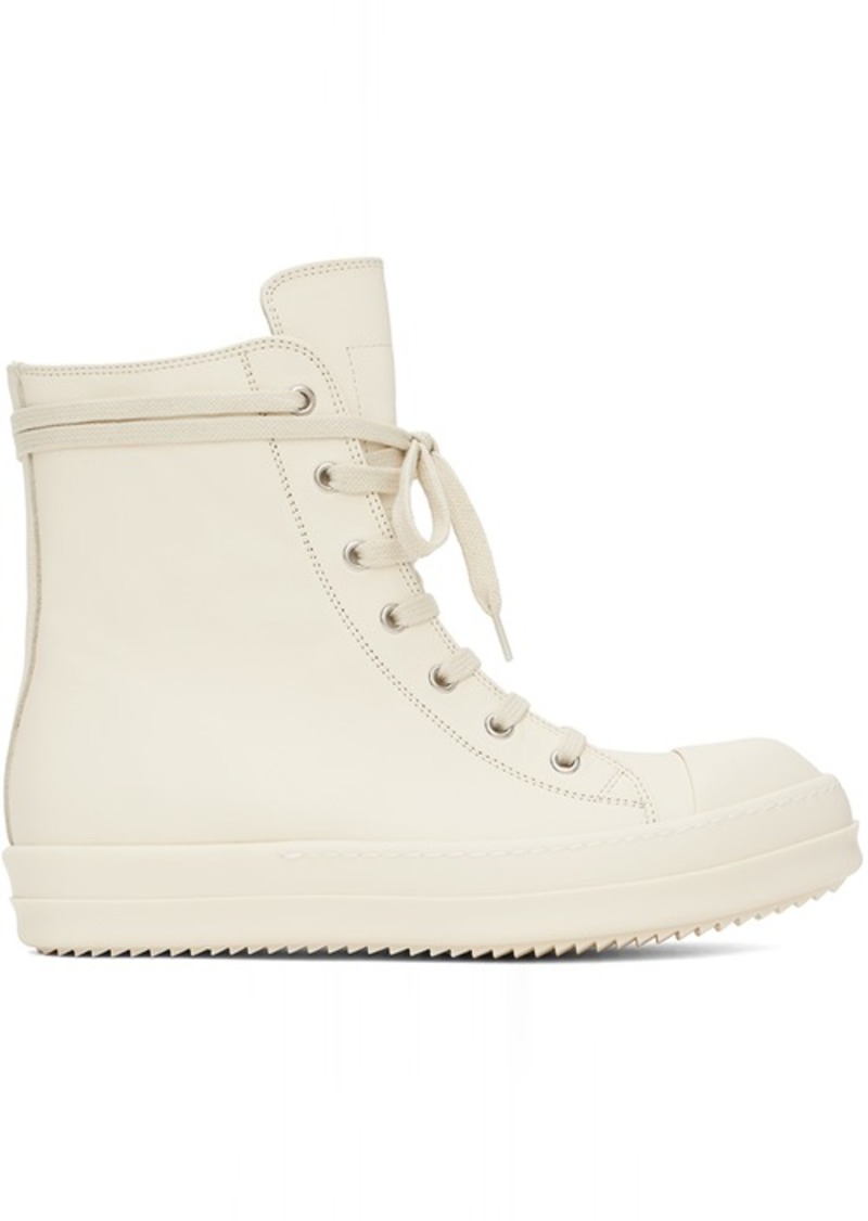 Rick Owens Off-White High Sneakers